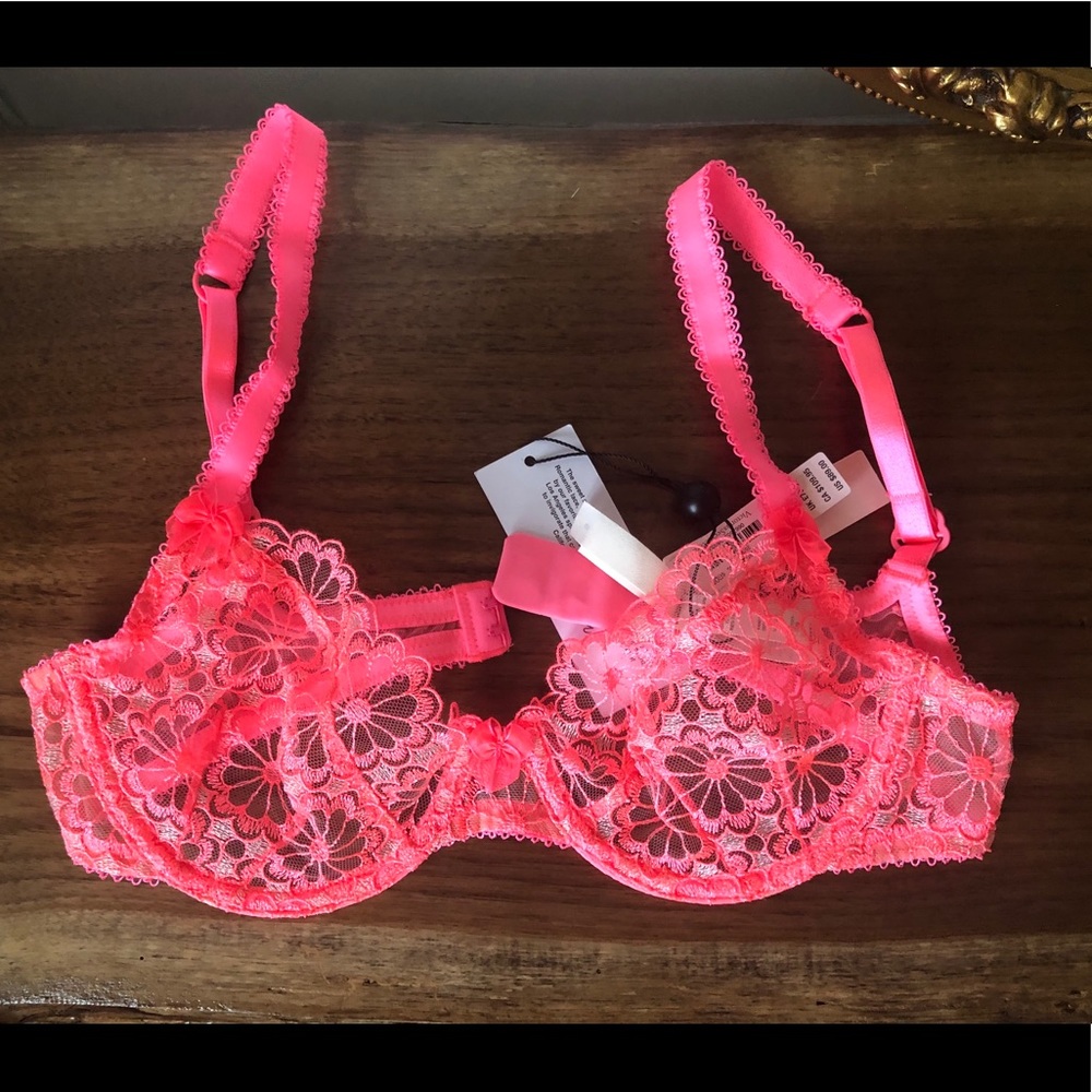 NWT- For Love and Lemons Daisy Bra in Hot Pink